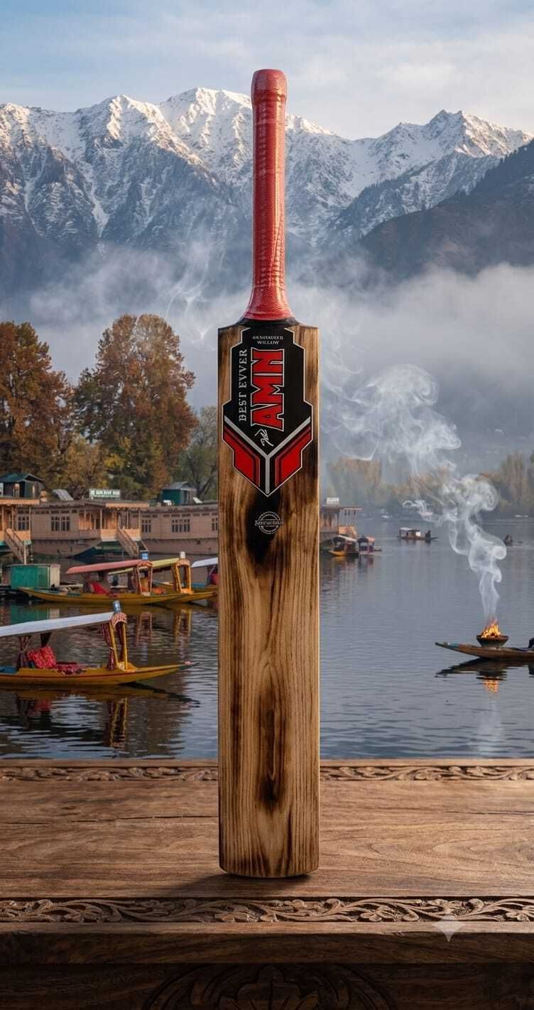 New Burn Additional Kashmiri Willow Cricket Bat red buran bat Kashmir Willow Cricket Bat For 15+ Yrs-image-46