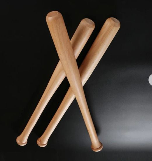 RJMEERUT (Heavy Duty)Natural Wood Baseball Bat unisex baseball {latest-brown..} Willow BaseballBat For 15+ Yrs