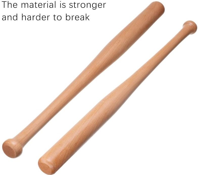 YSIGLOBEL@-Heavy Duty Natural Wood Baseball Bat unisex baseball {natural wood} Willow BaseballBat For 15+ Yrs