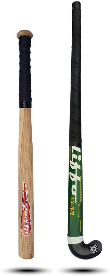 liffo Wooden Baseball bat Heavy Duty with Hockey Stick (LX1002) Willow Baseball Bat For 15+ Yrs-picture-19