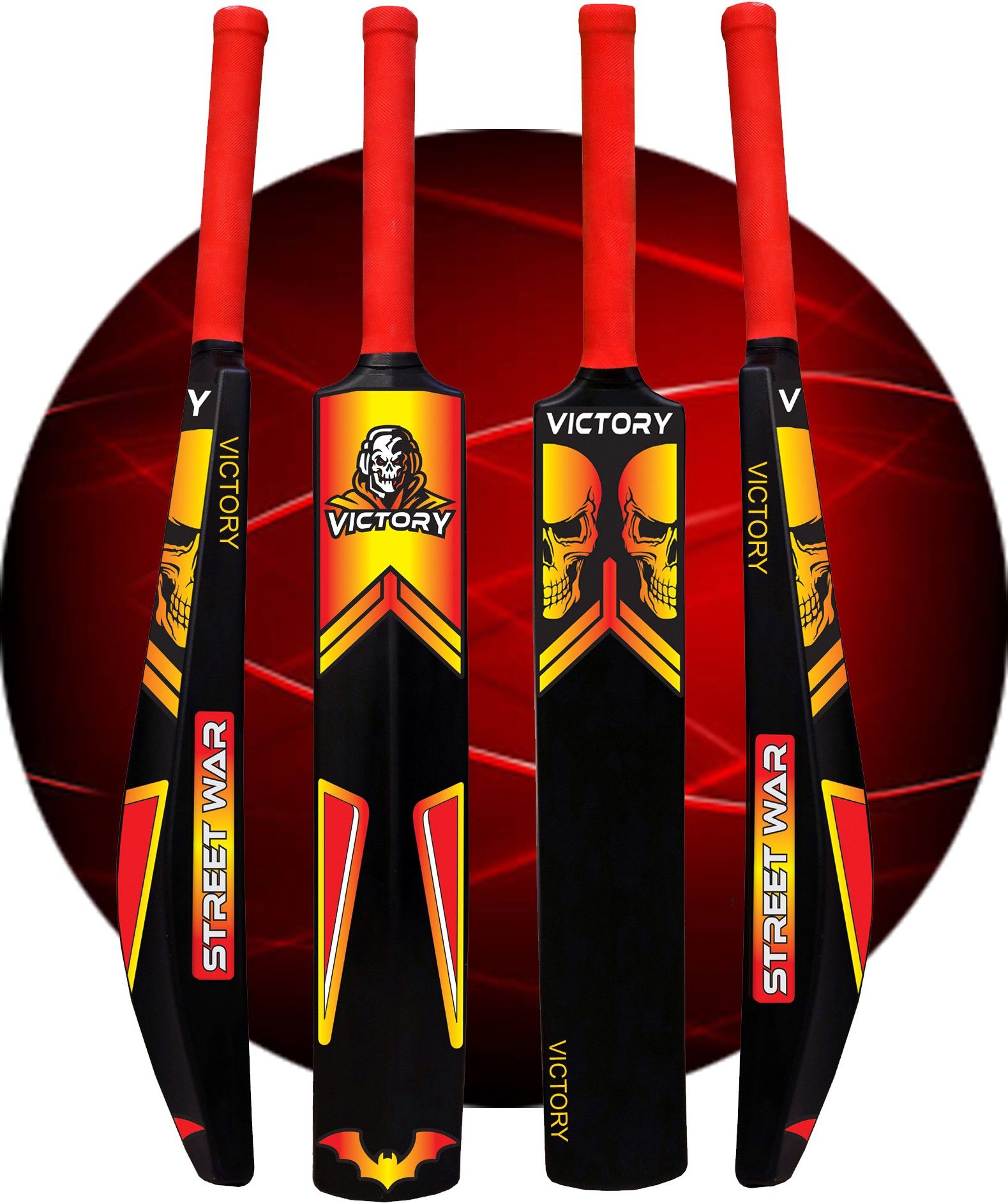 victory full size Unique Design PVC/Plastic Cricket Bat For 15+ Yrs-picture-24