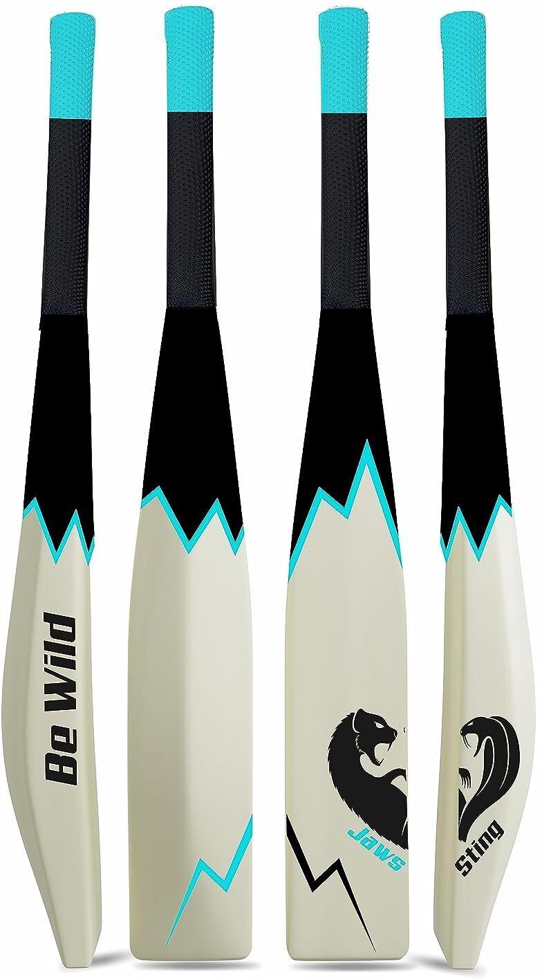 Be Wild Heavy Duty Plastic Cricket Bat Full Size bat Plastic Cricket bat PVC/Plastic CricketBat For 15+ Yrs-image-23