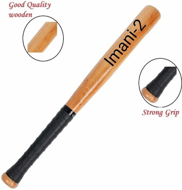 tensionx RAJSHREE ENTERPRISES (BLACK) Heavy Duty Natural Wood Baseball Bat for Willow Baseball Bat For 15+ Yrs-picture-18