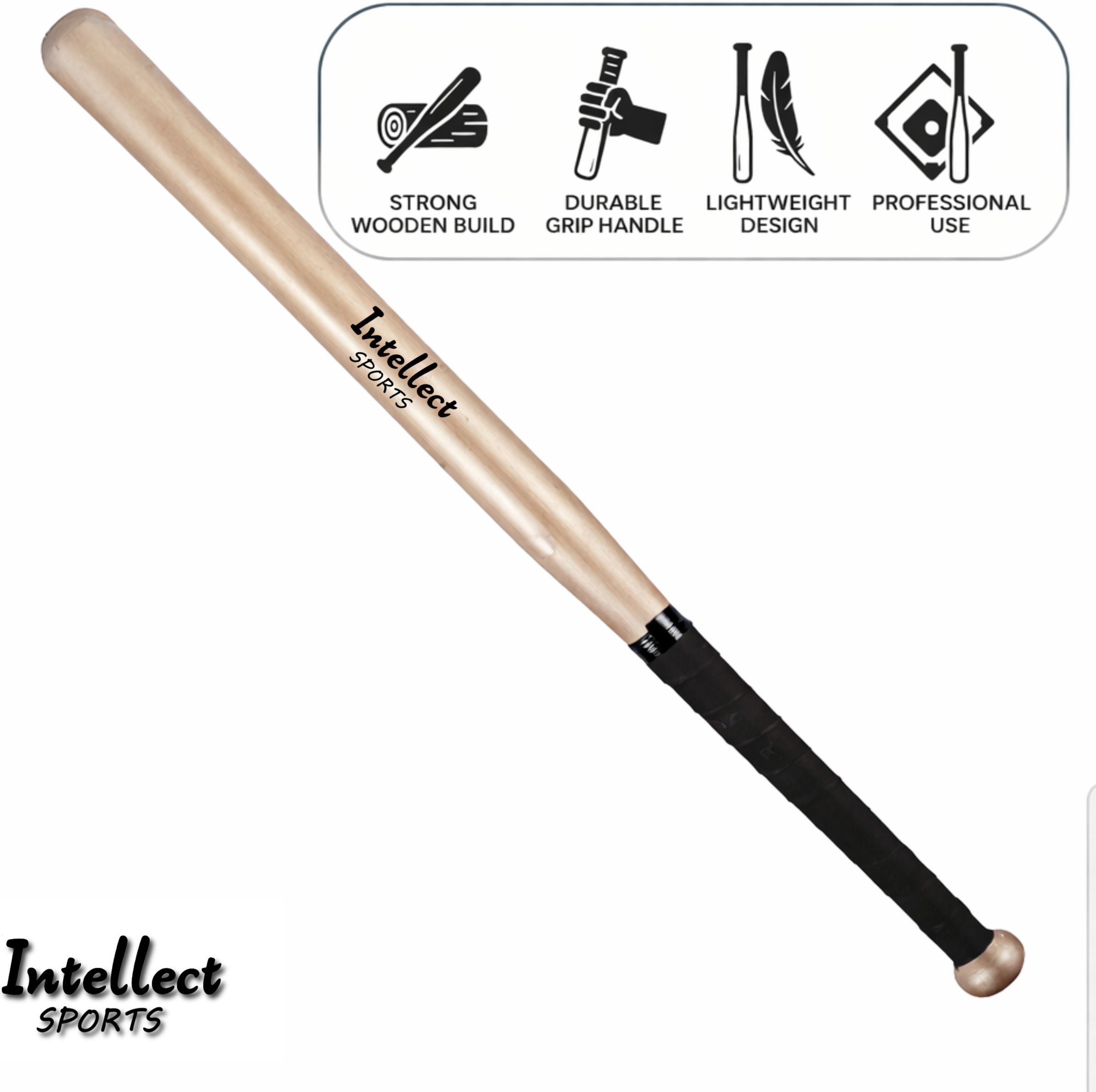 Heavy Duty Natural Wood Baseball Bat unisex baseball Willow Baseball Bat For 15+ Yrs-image-36