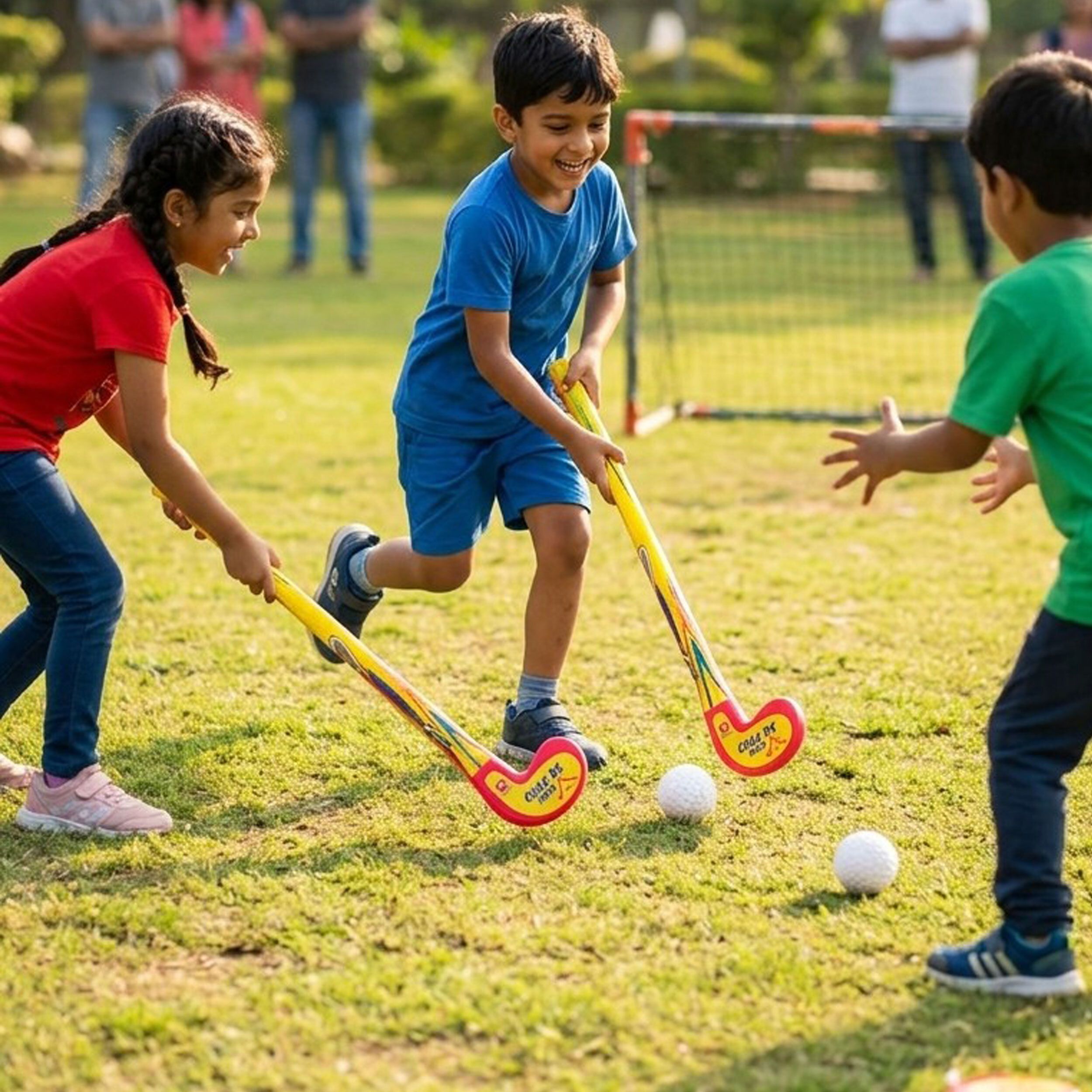 Kids Stylish Hockey Set - Pack 2 Alloy Baseball Bat For 6 - 7 Yrs-image-49
