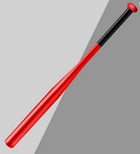 yash industries-729874 Duty Natural Wood Baseball Solid Bat Willow BaseballBat For 15+ Yrs