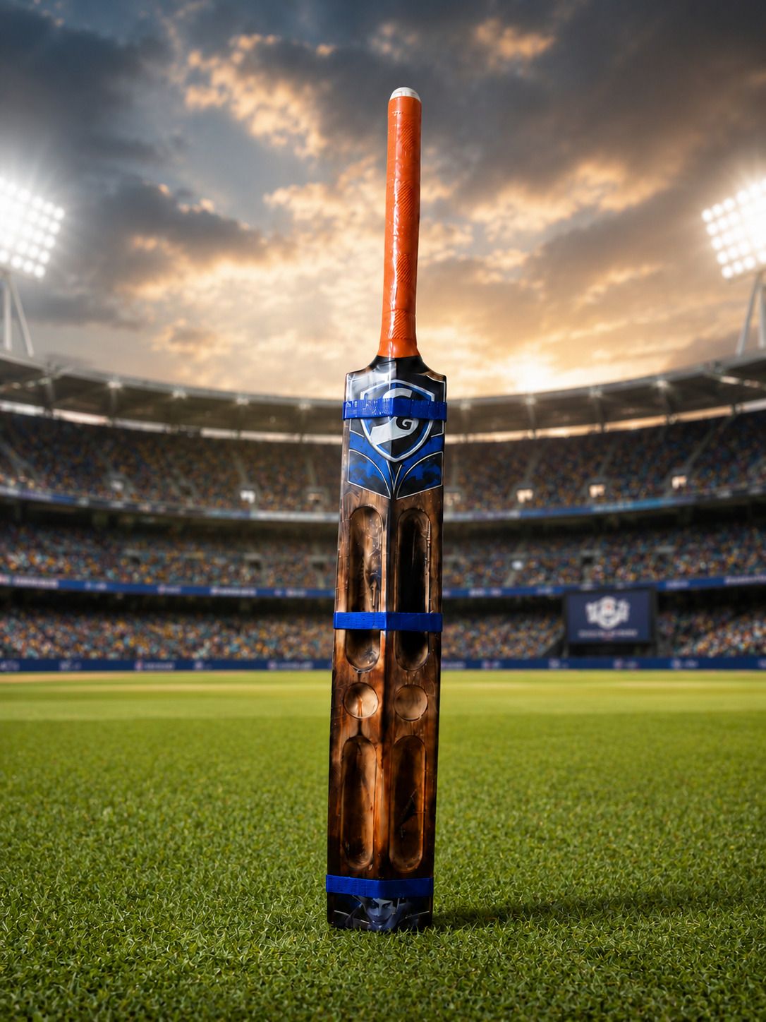 FULL SIZE CRICKET BAT SUITABLE FOR 15+ AGE WITH COVER Poplar Willow Cricket Bat For 15+ Yrs-image-1