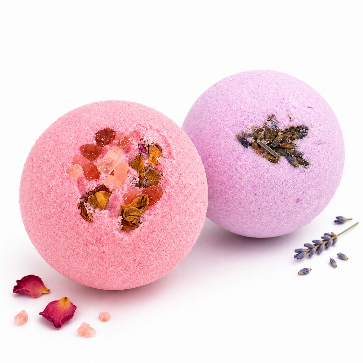 Rose and Lavender Bath Bomb Set for Bath Tub, Bubble Bath Bomb Gift-image-40