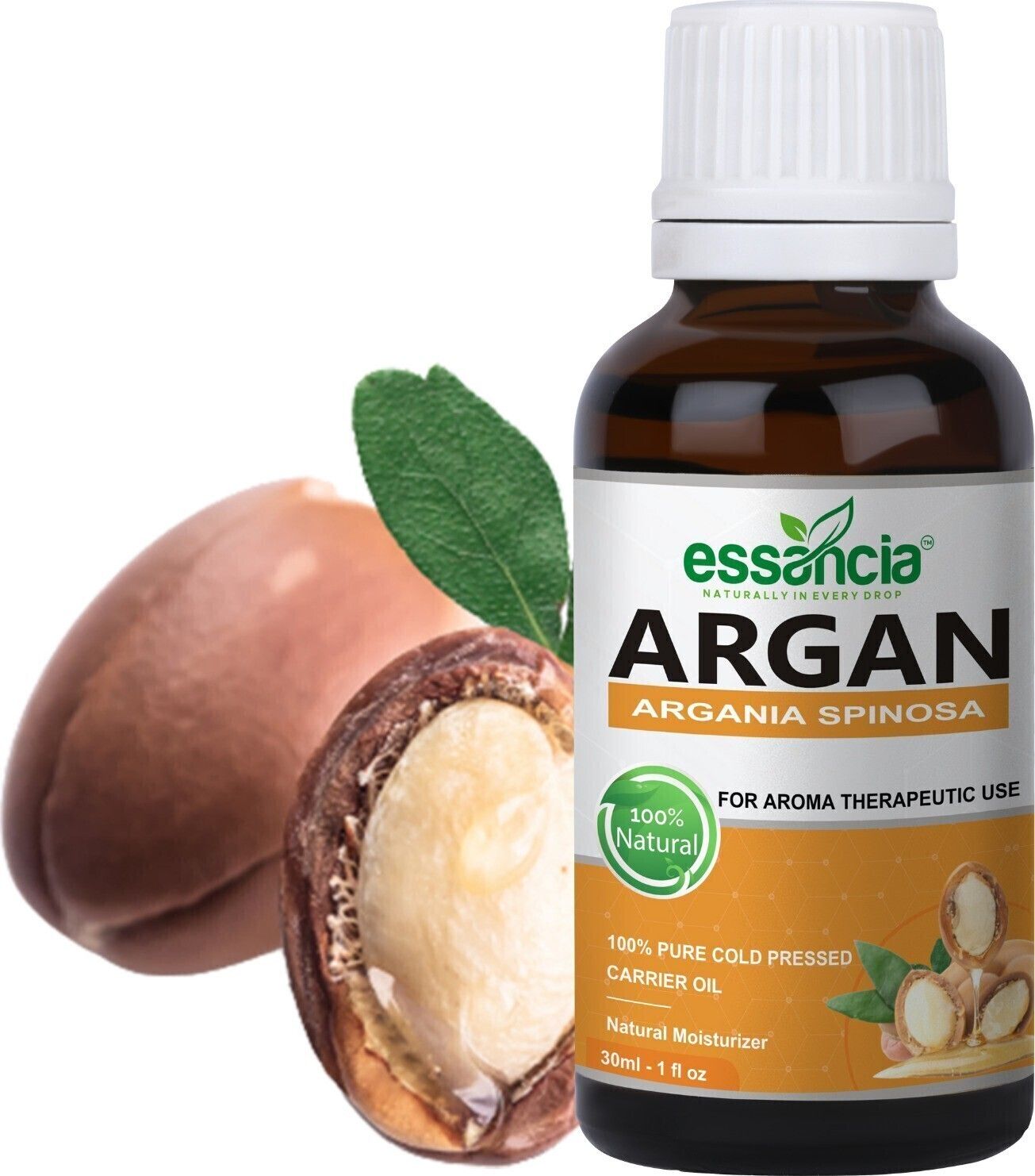 essancia Argan Carrier Oil for Acne Prone Skin, Hair Growth, Skin Care, Nails and Body Massage. 100% Pure, Natural, and Organic Cold Pressed Carrier Oil-picture-25