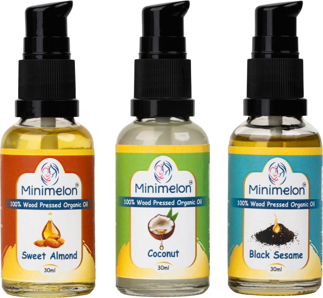 Baby Massage Oil Combo – Almond, Coconut & Black Sesame Natural Oils (3 x 30 ml)-image-18
