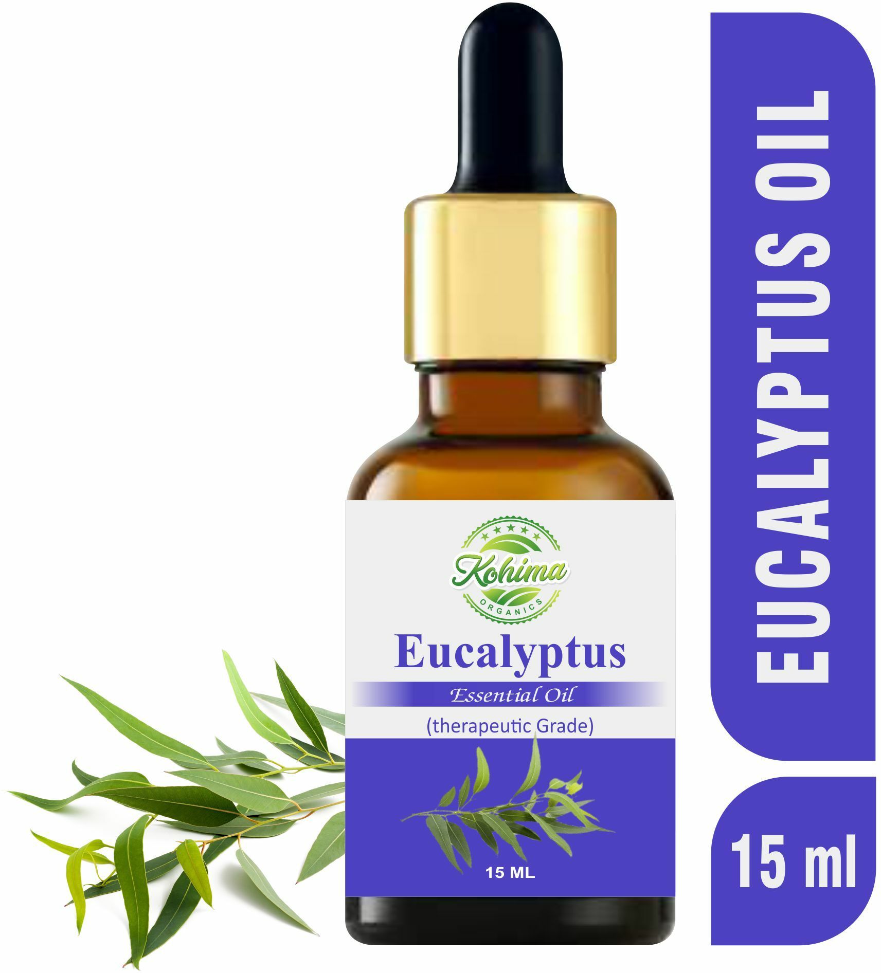 kohima organics Eucalyptus Essential Oil 100% Pure for Cough, Colds, Clear Breathing, Joint Pain-picture-33
