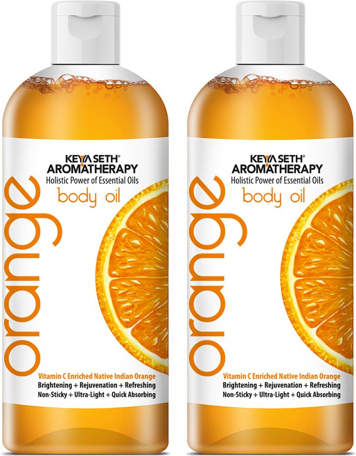 Orange Body Oil Skin Lightening Rejuvenating Non-Sticky for Daily Use After Bath-image-47