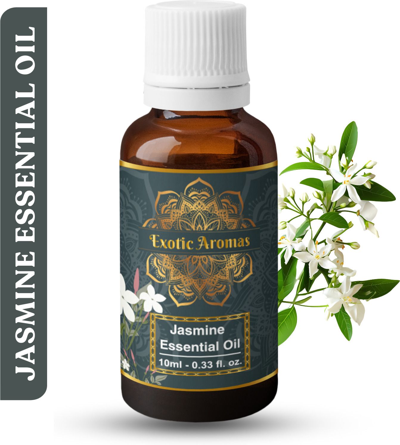 exotic aromas Jasmine Essential Oil, 100% Pure and Natural, For Aromatherapy , Skin & Hair-picture-25