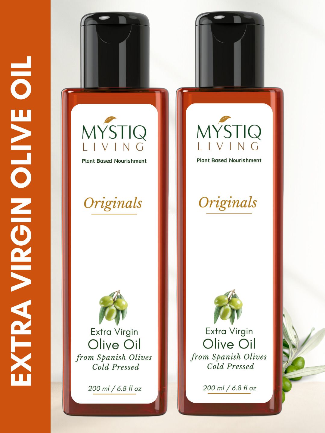 Extra Virgin Olive Oil (Cold Pressed) For Skin & Hair- 400ml, Natural and 100% Pure (Organic), Pack of 2 (200 ml each)-image-18