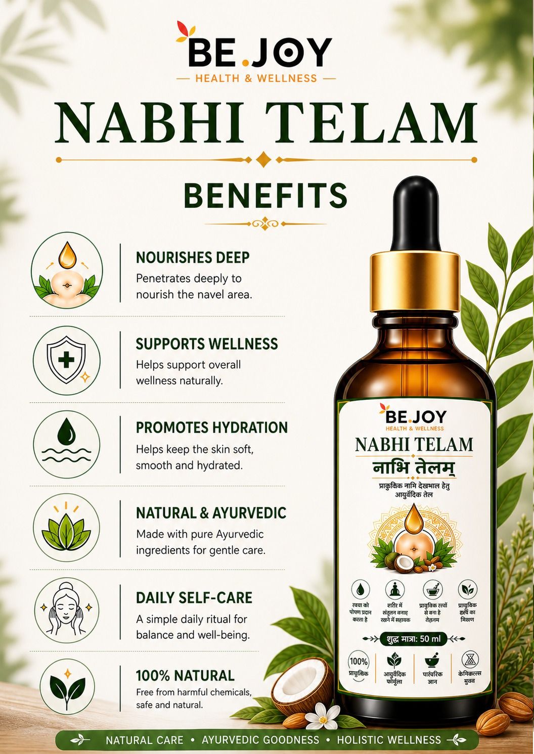 bejoy Ayurvedic Navel Oil Nabhi Telam for Holistic Care & Natural Healing Routine-picture-36