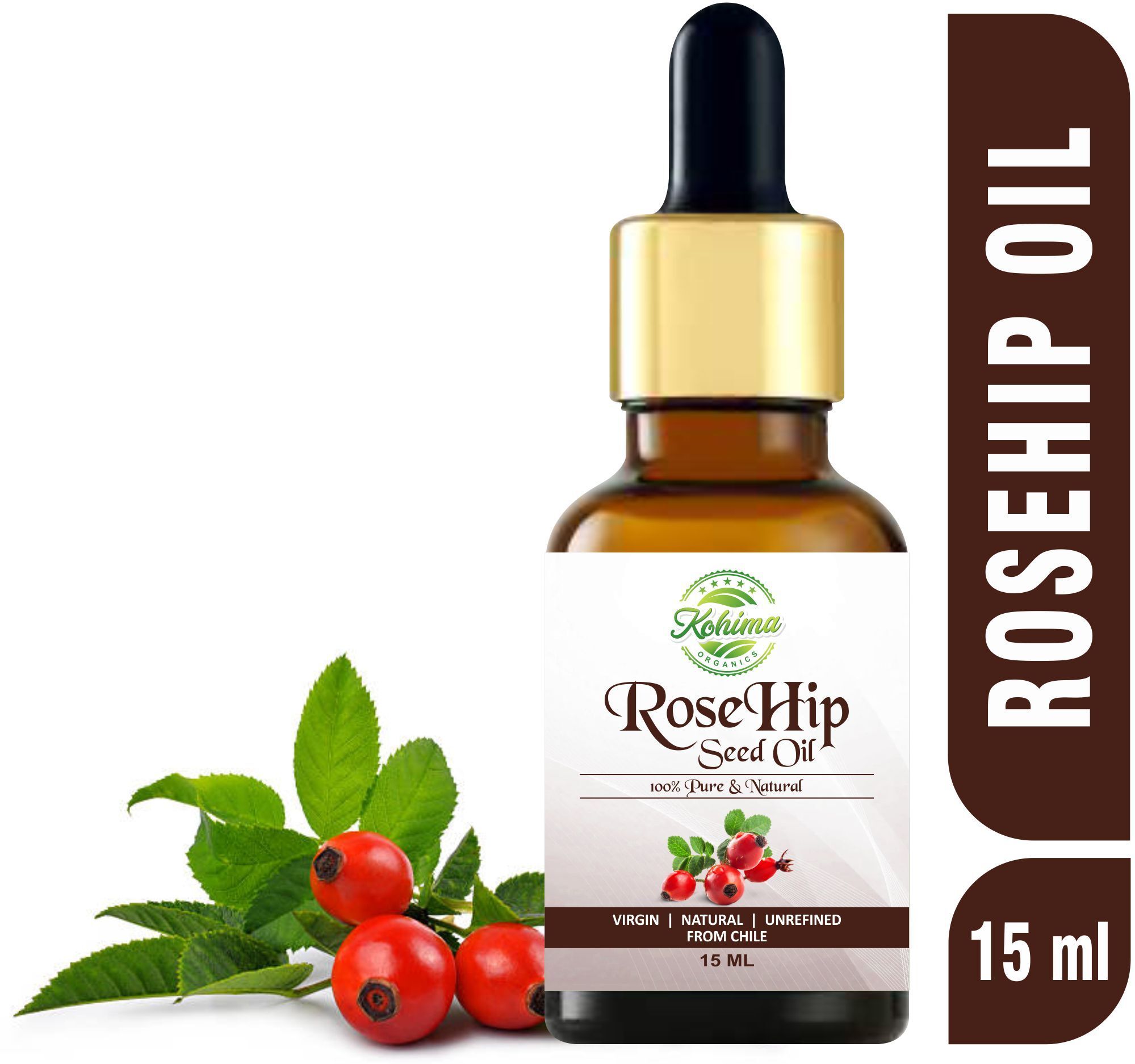 Rosehip Seed 100% Pure, Undiluted & Natural Therapeutic Grade Oil