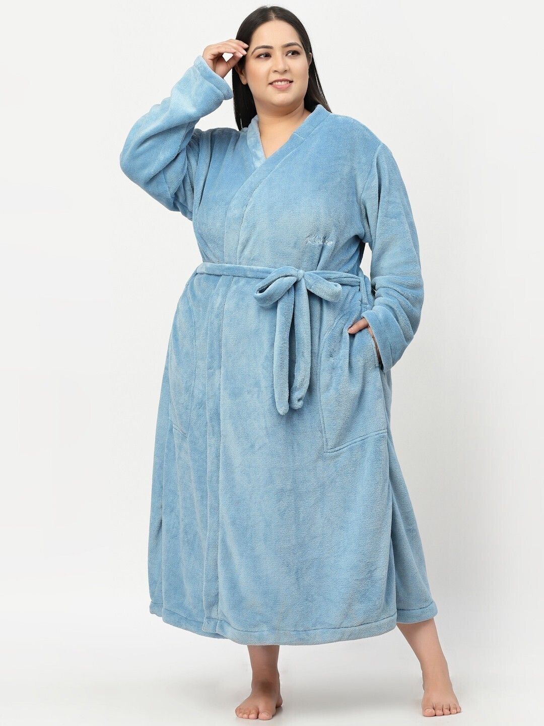 Blue XXL Bath Robe-image-9