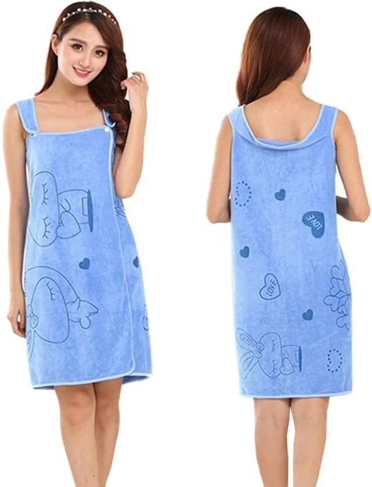 Blue Free Size Bath Robe-image-11