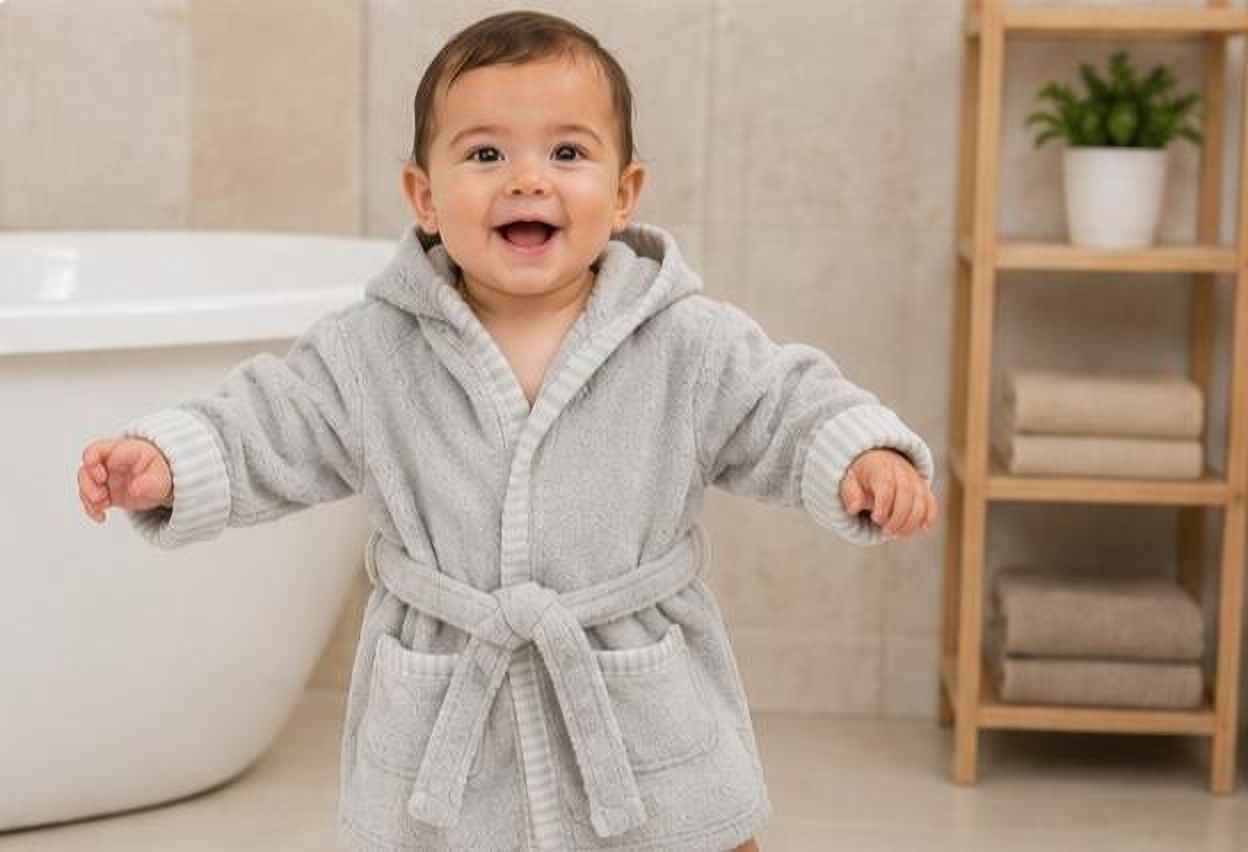 White Medium Bath Robe-image-23