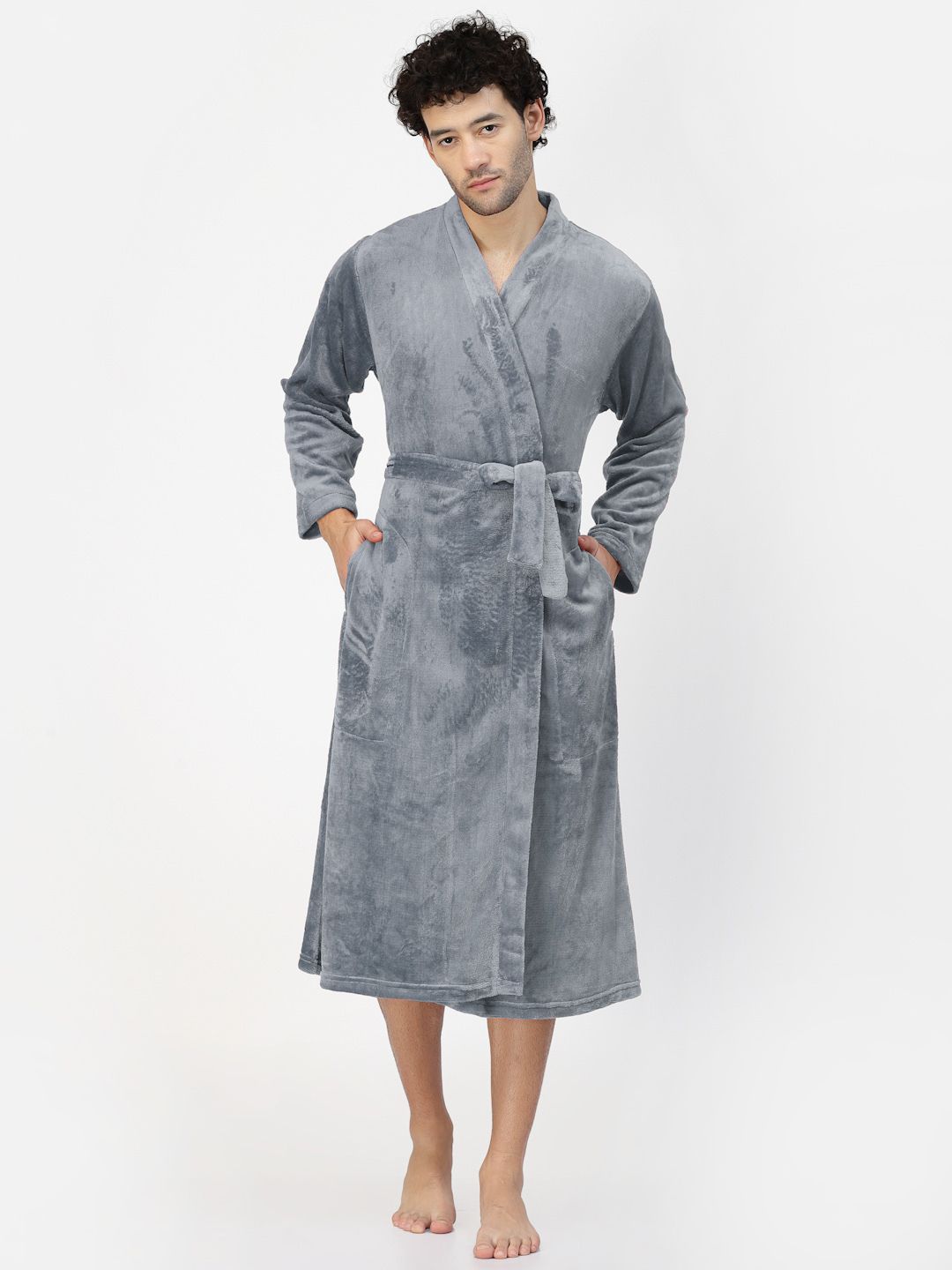 klotthe Grey Small Bath Robe-picture-15