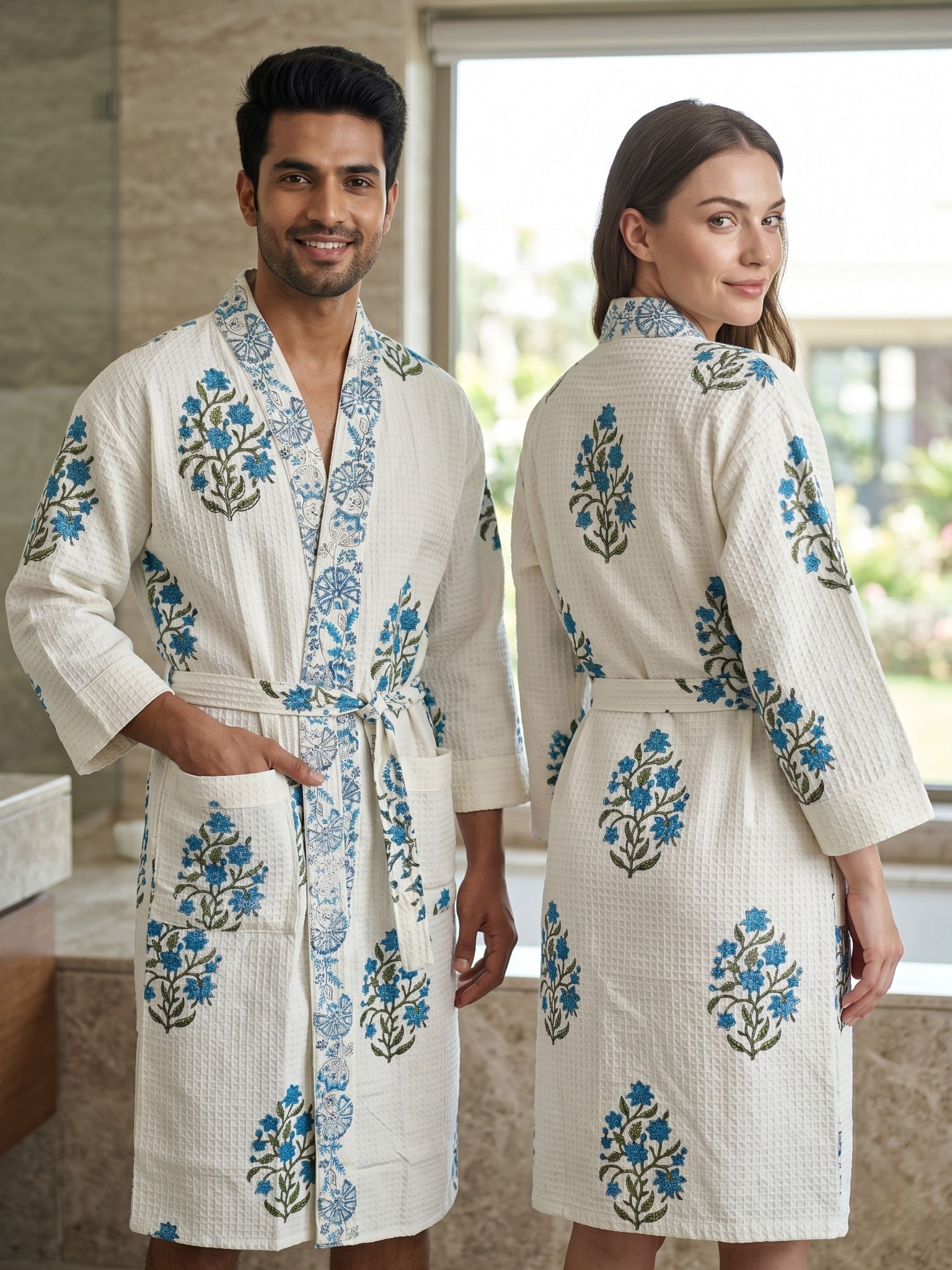 Blue Free Size Bath Robe-image-33