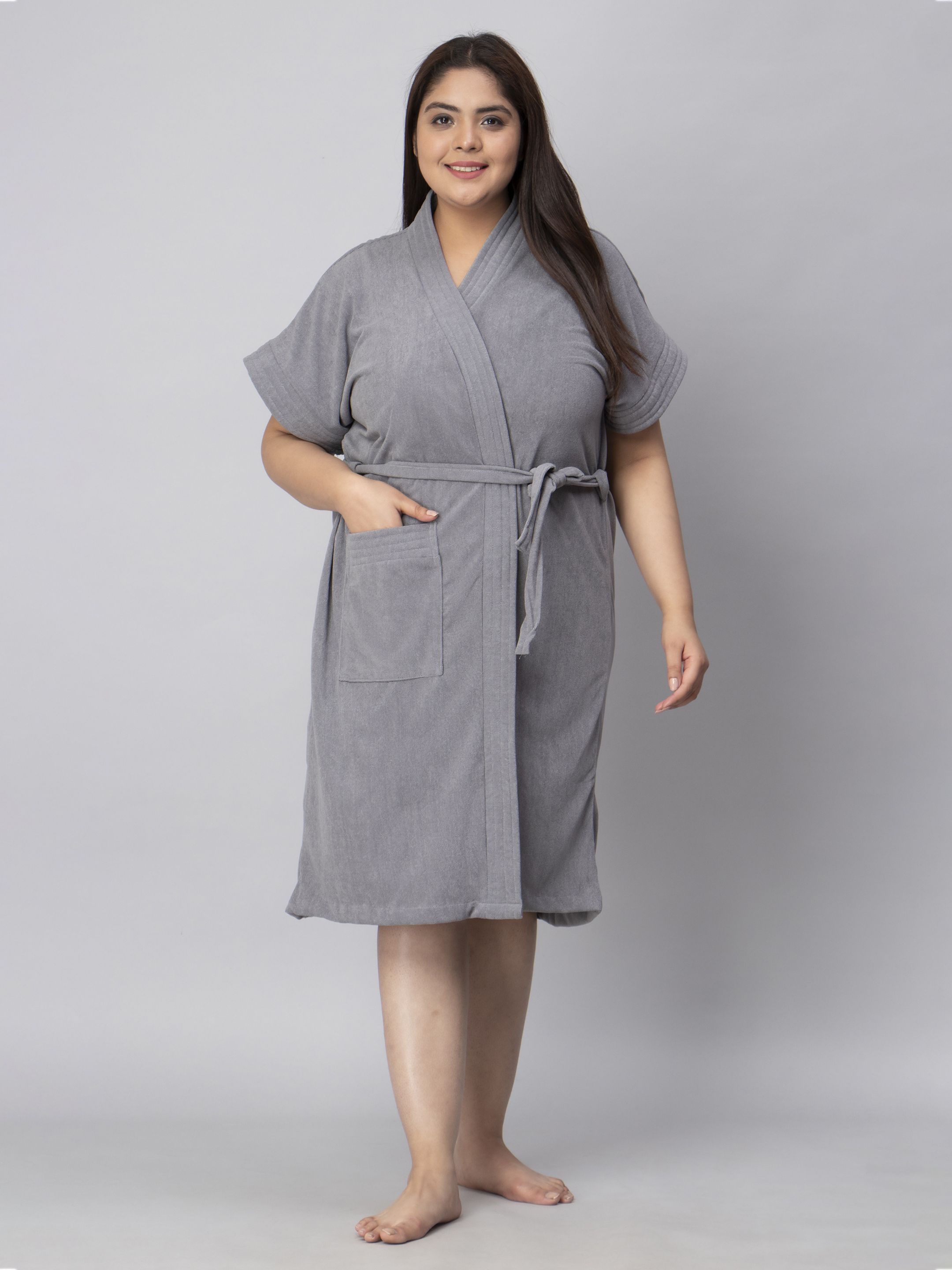 Grey 3XL Bath Robe