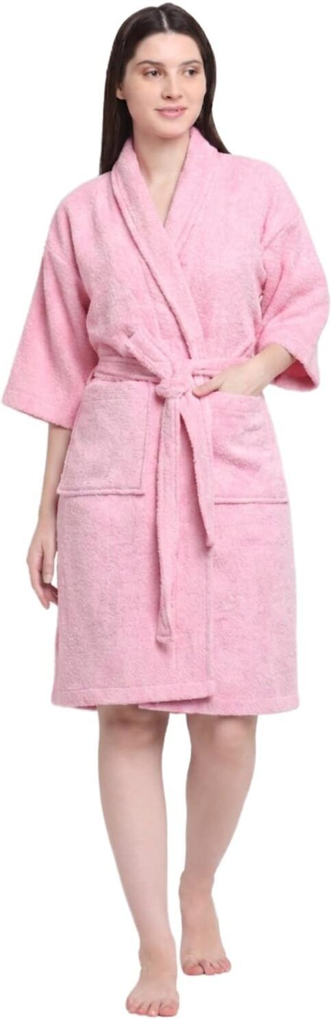 creeva Bridal Rose Medium Bath Robe-picture-47