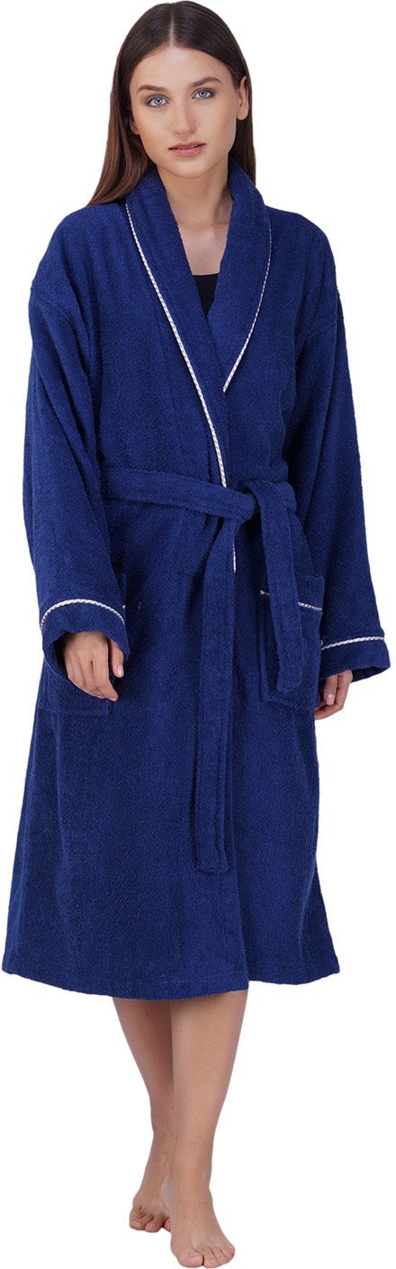 Navy Blue Small Bath Robe-image-34