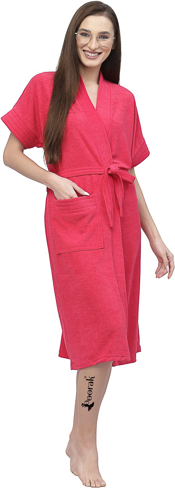 poorak Gajri Free Size Bath Robe-picture-25