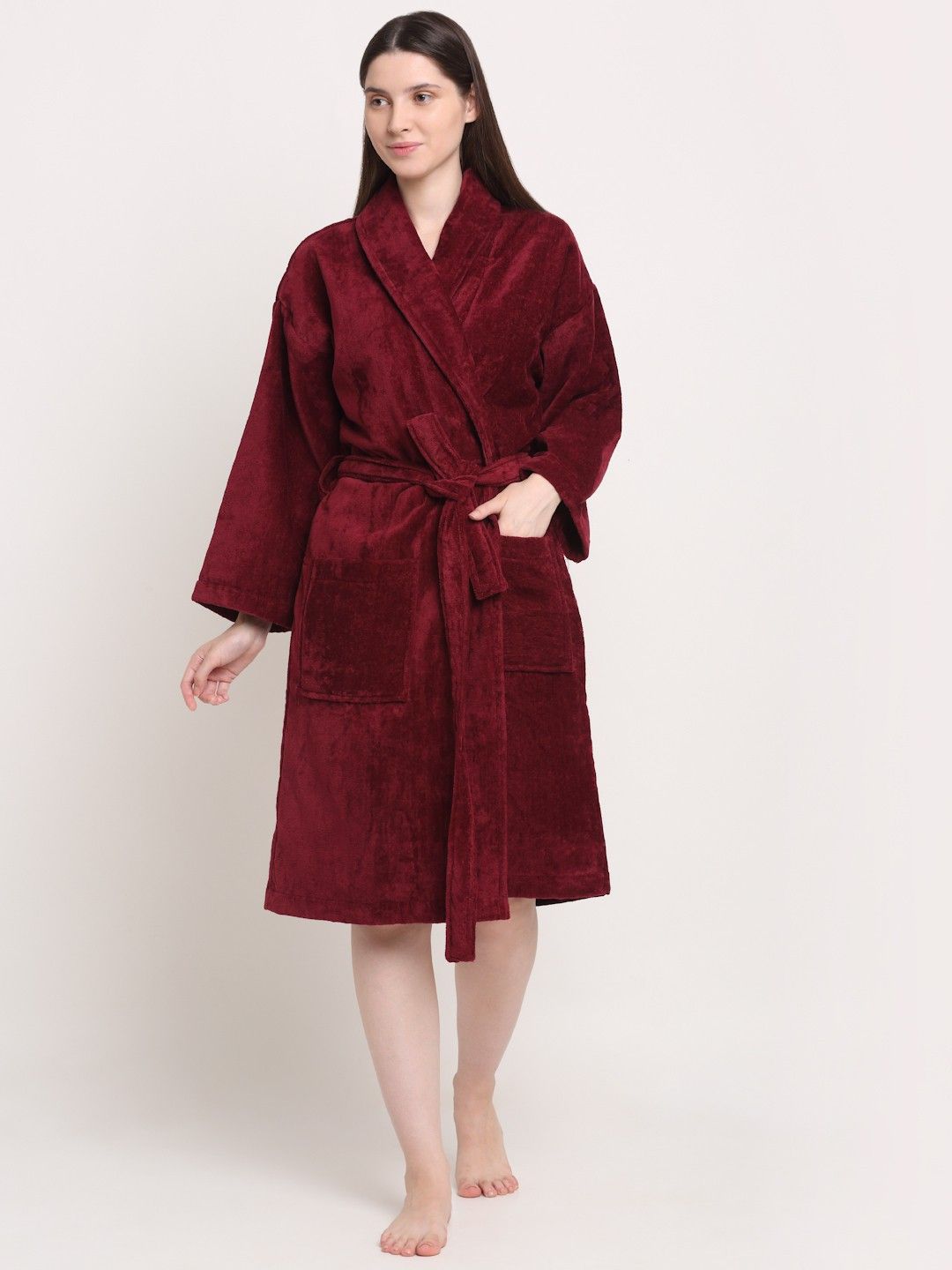 Wine Large Bath Robe-image-3