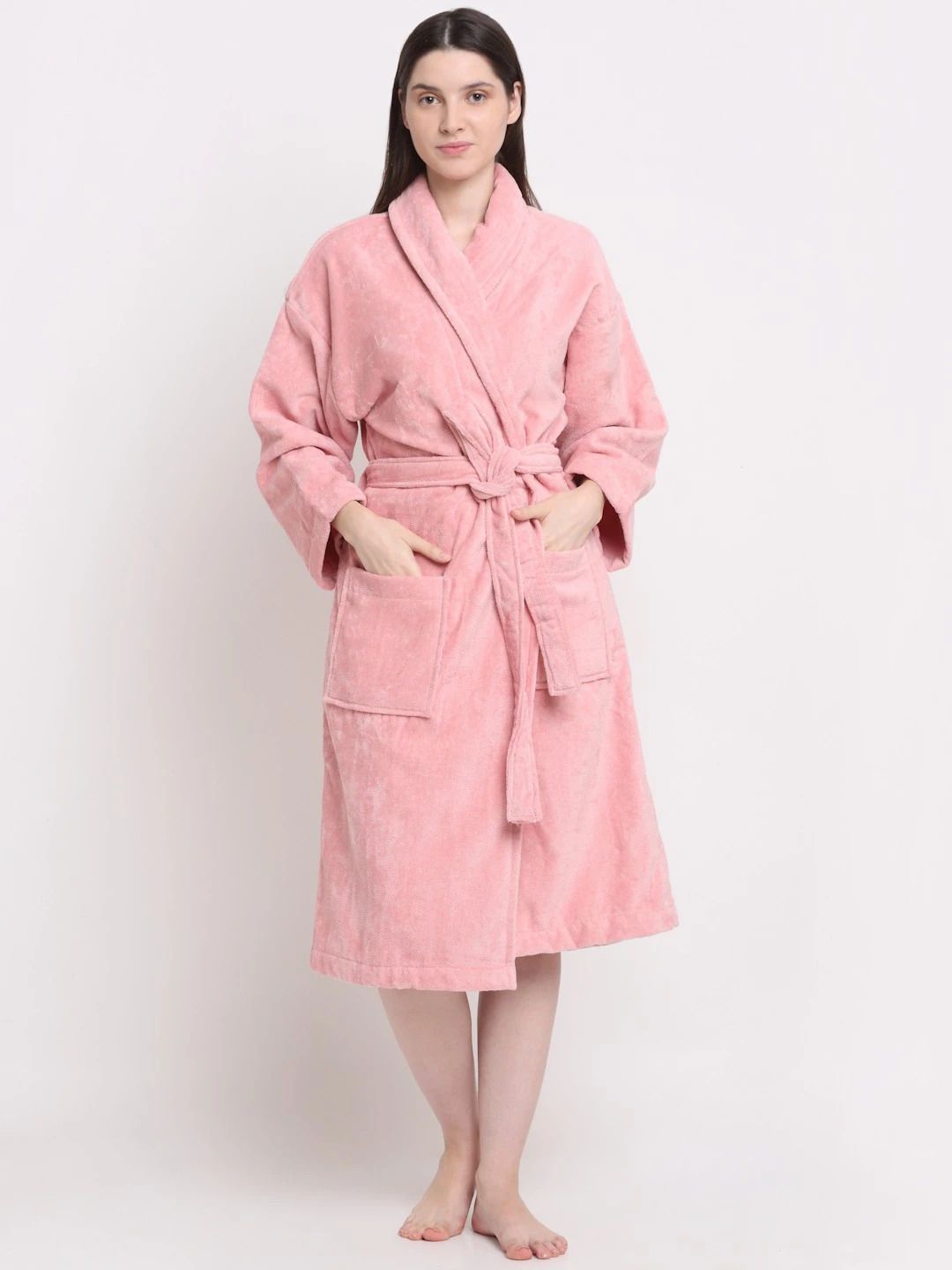 Pink Medium Bath Robe