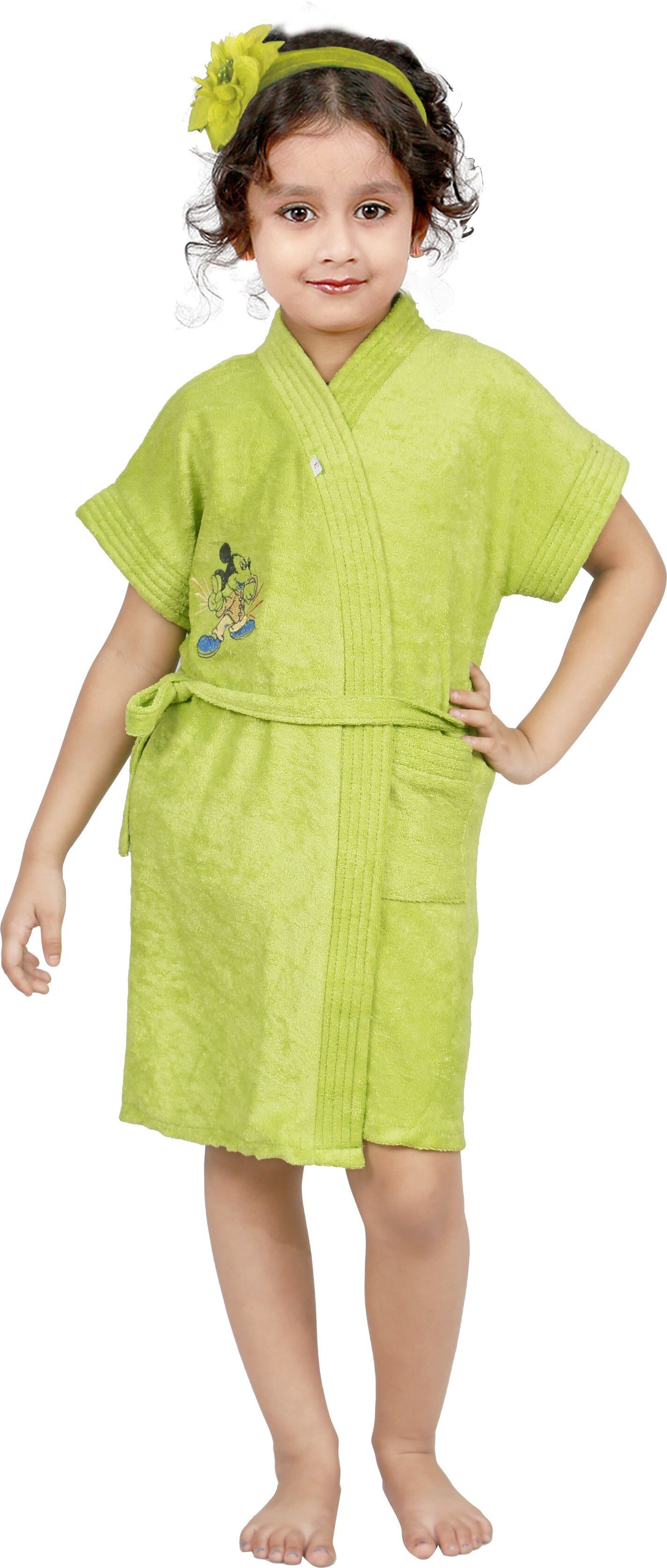 superior Light Green Medium Bath Robe-picture-17