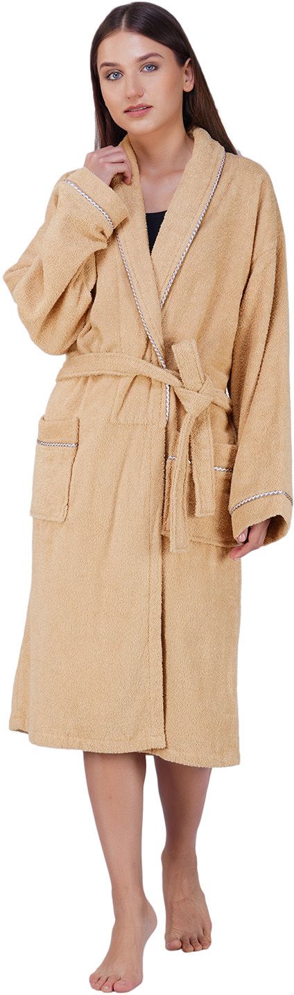 rangoli Beige Small Bath Robe-picture-12