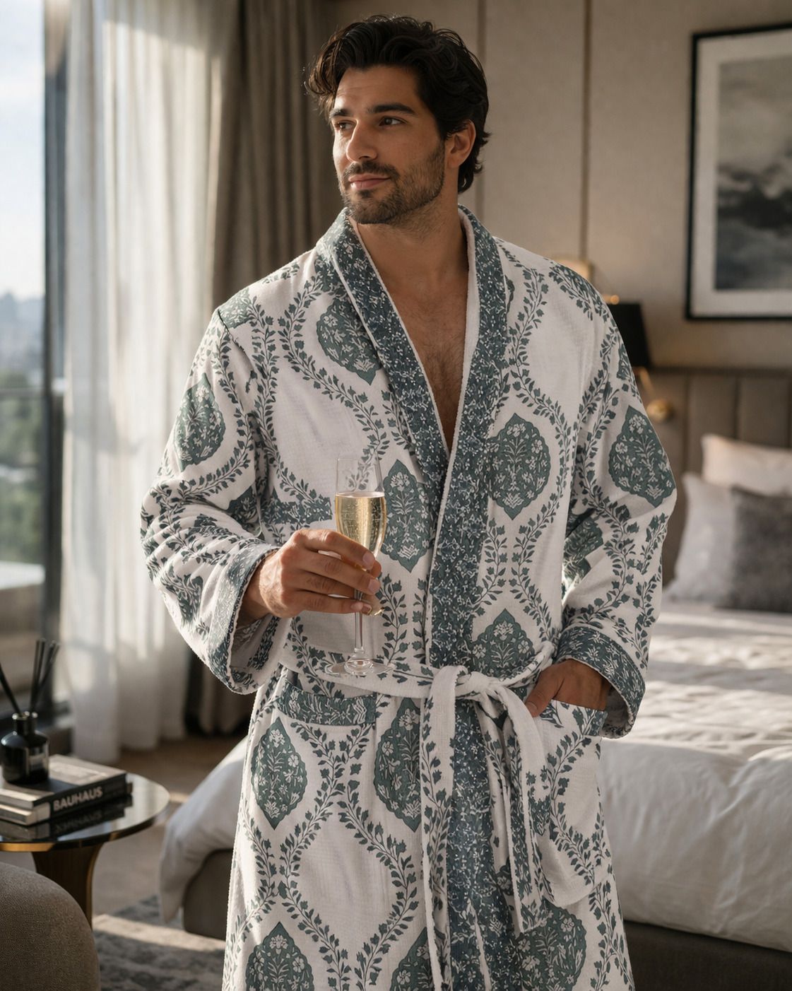 fab tax goyal Multicolor Free Size Bath Robe-picture-26