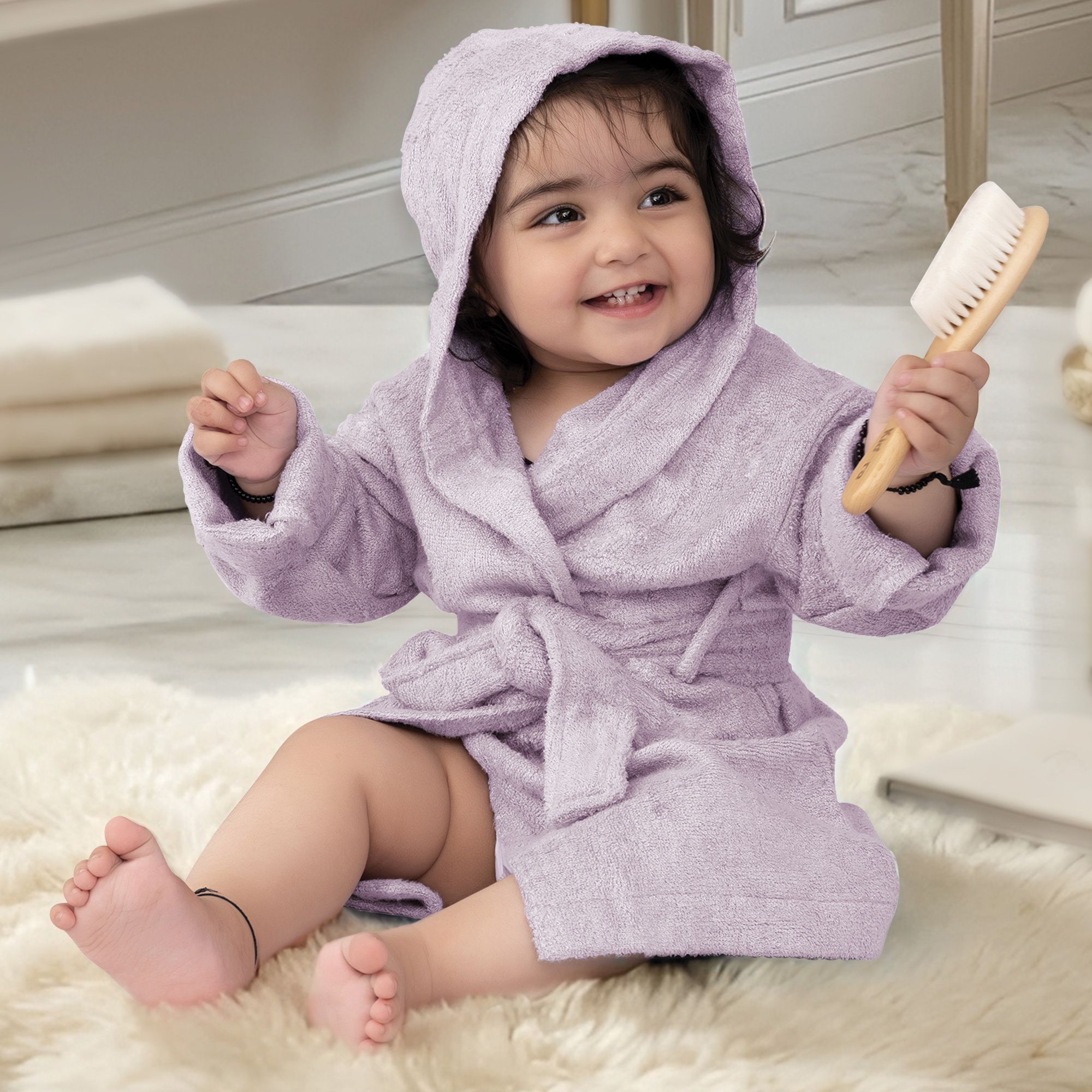 Magenta Medium Bath Robe-image-28