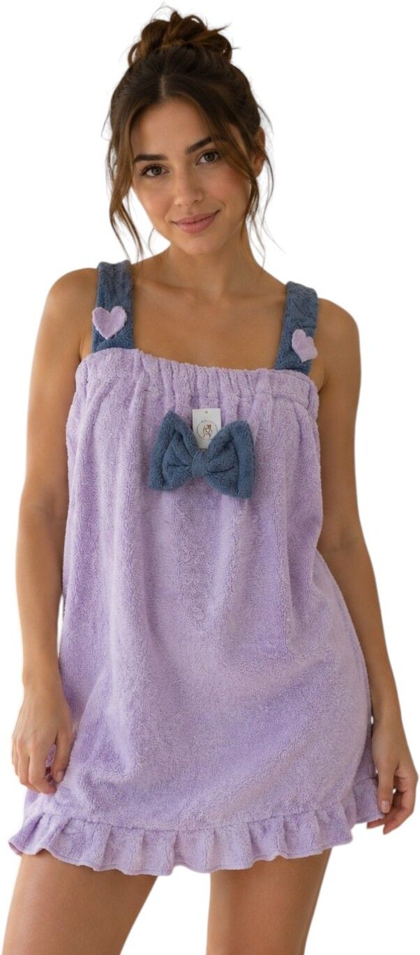 amulya delhi Purple Free Size Bath Robe-picture-47