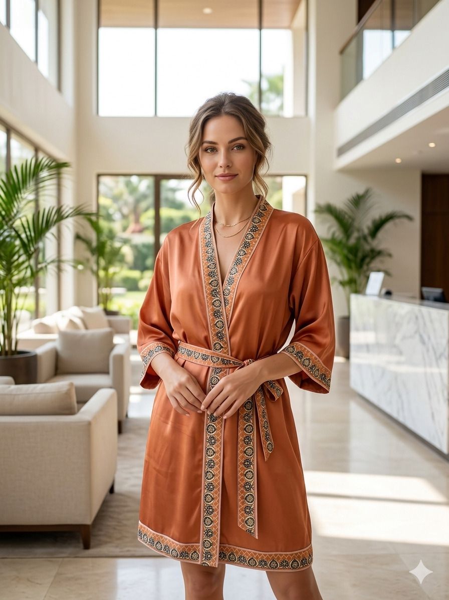 mivan Brown XL Bath Robe-picture-22