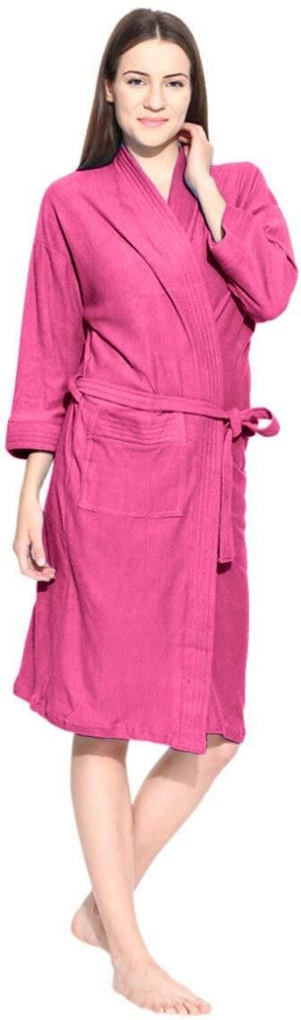 feelblue Magenta Free Size Bath Robe-picture-18