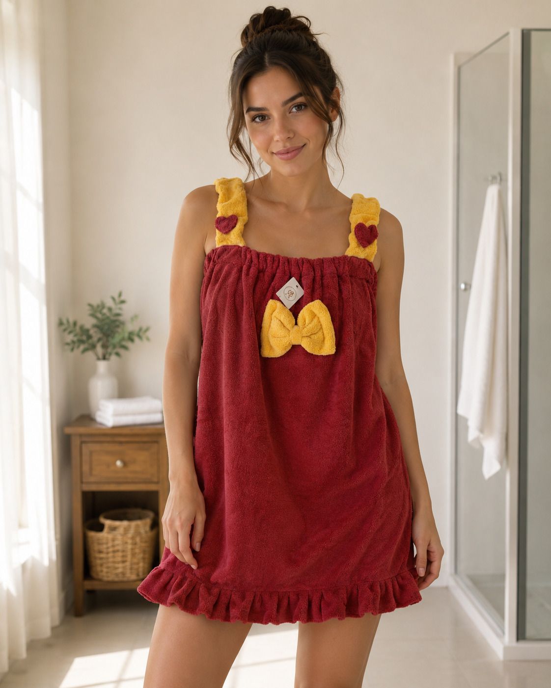 thedreambig Red Free Size Bath Robe-picture-35