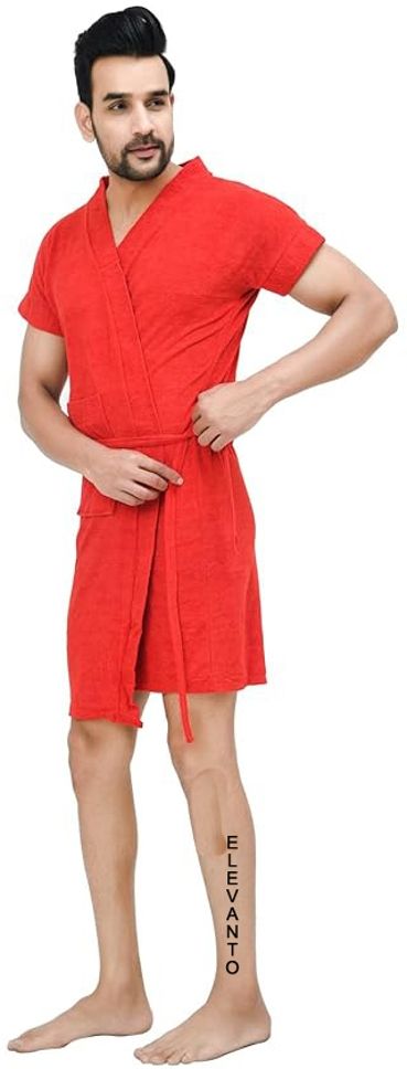 Red Free Size Bath Robe-image-42