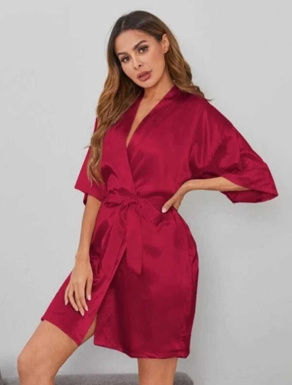 Wine Free Size Bath Robe-image-33