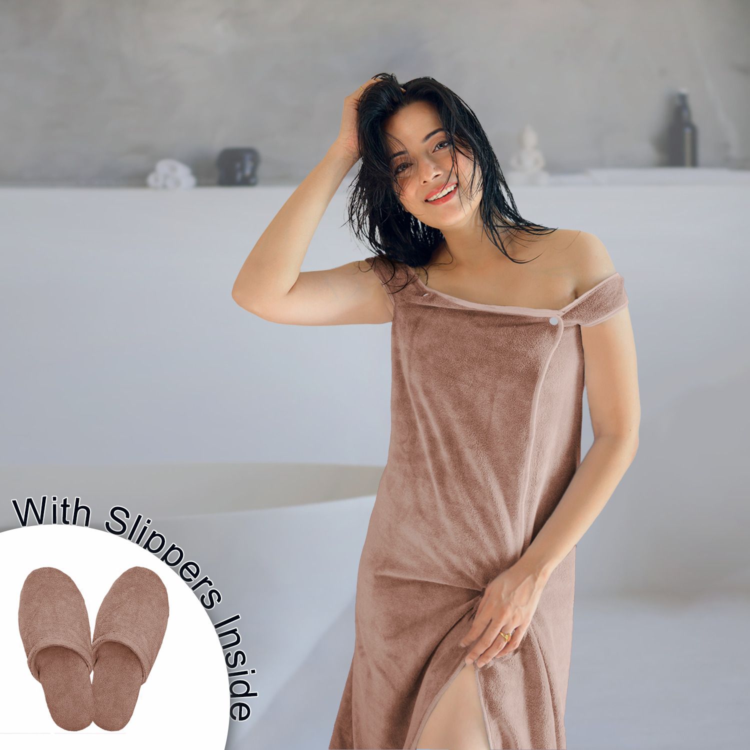 sassoon Peanut Free Size Bath Robe-picture-31