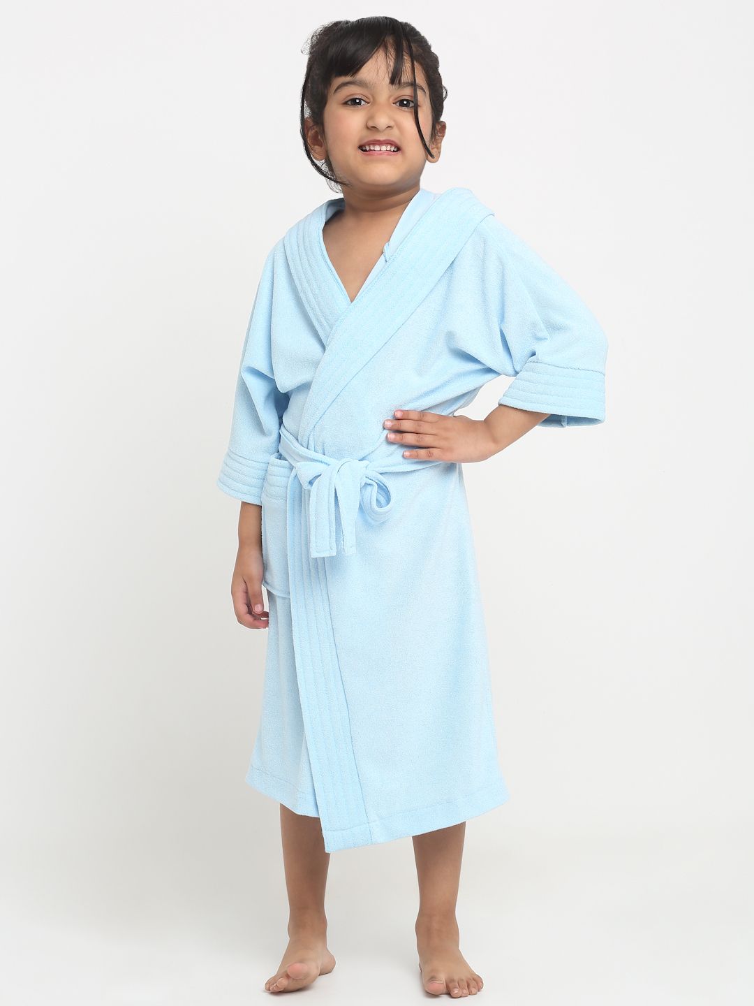 creeva Sky Blue XL Bath Robe-picture-24