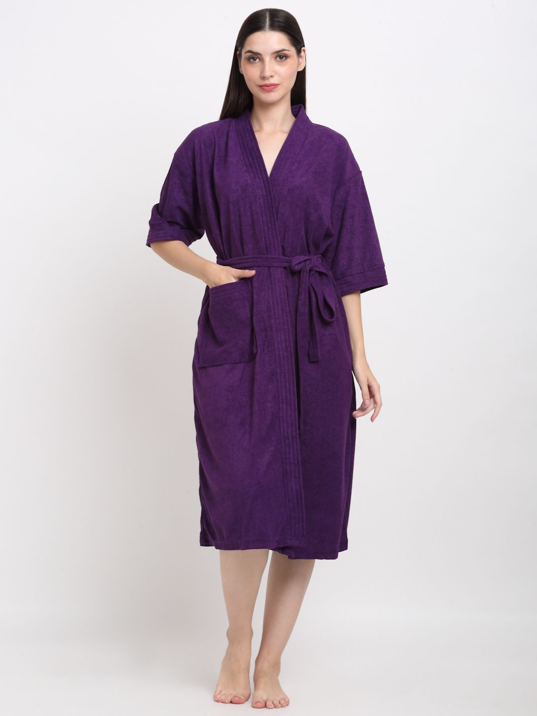 Indigo Free Size Bath Robe