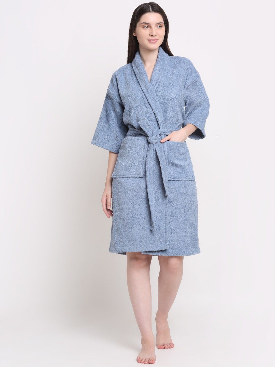 creeva Ocean Blue Large Bath Robe-picture-27
