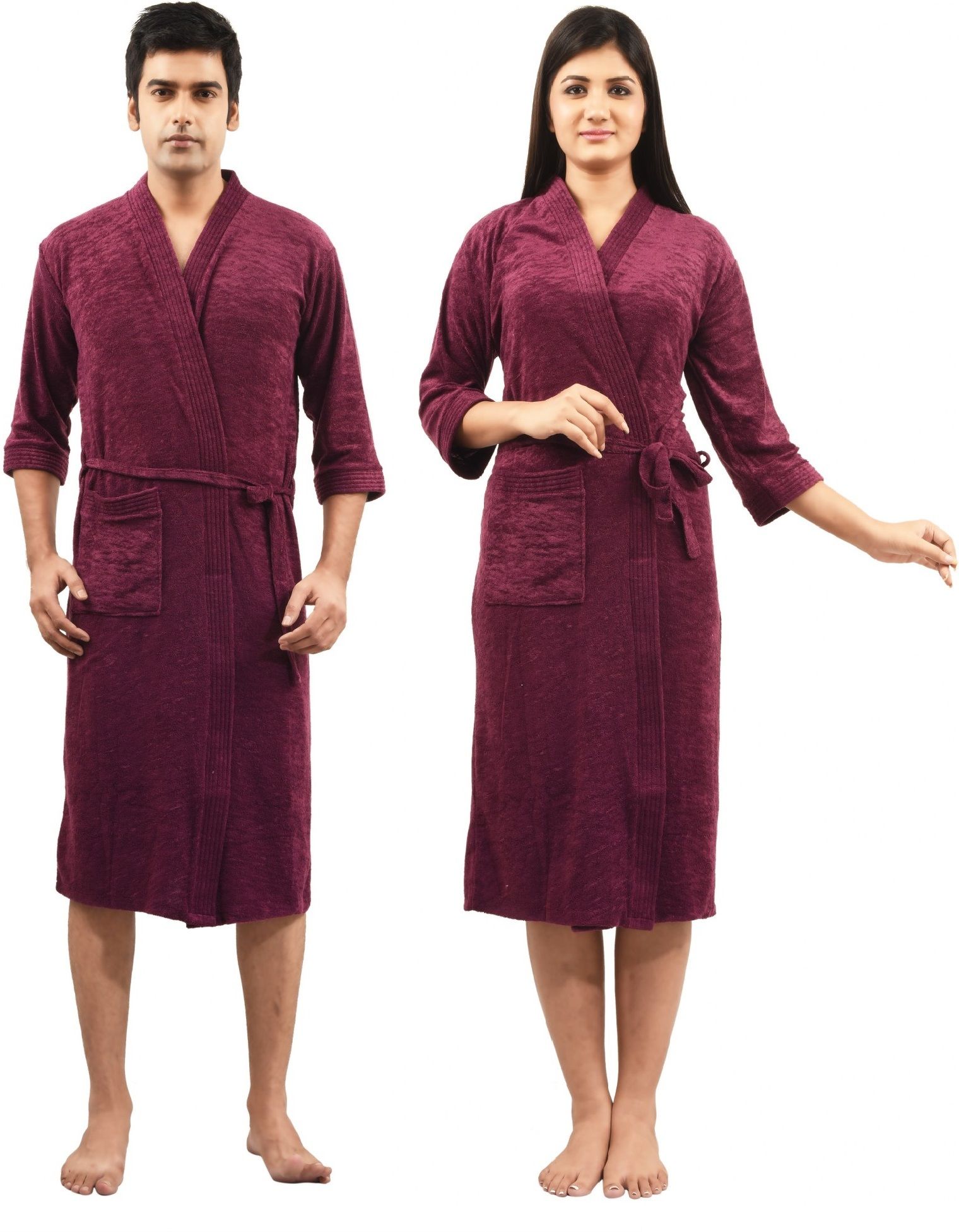 Violet Free Size Bath Robe-image-24