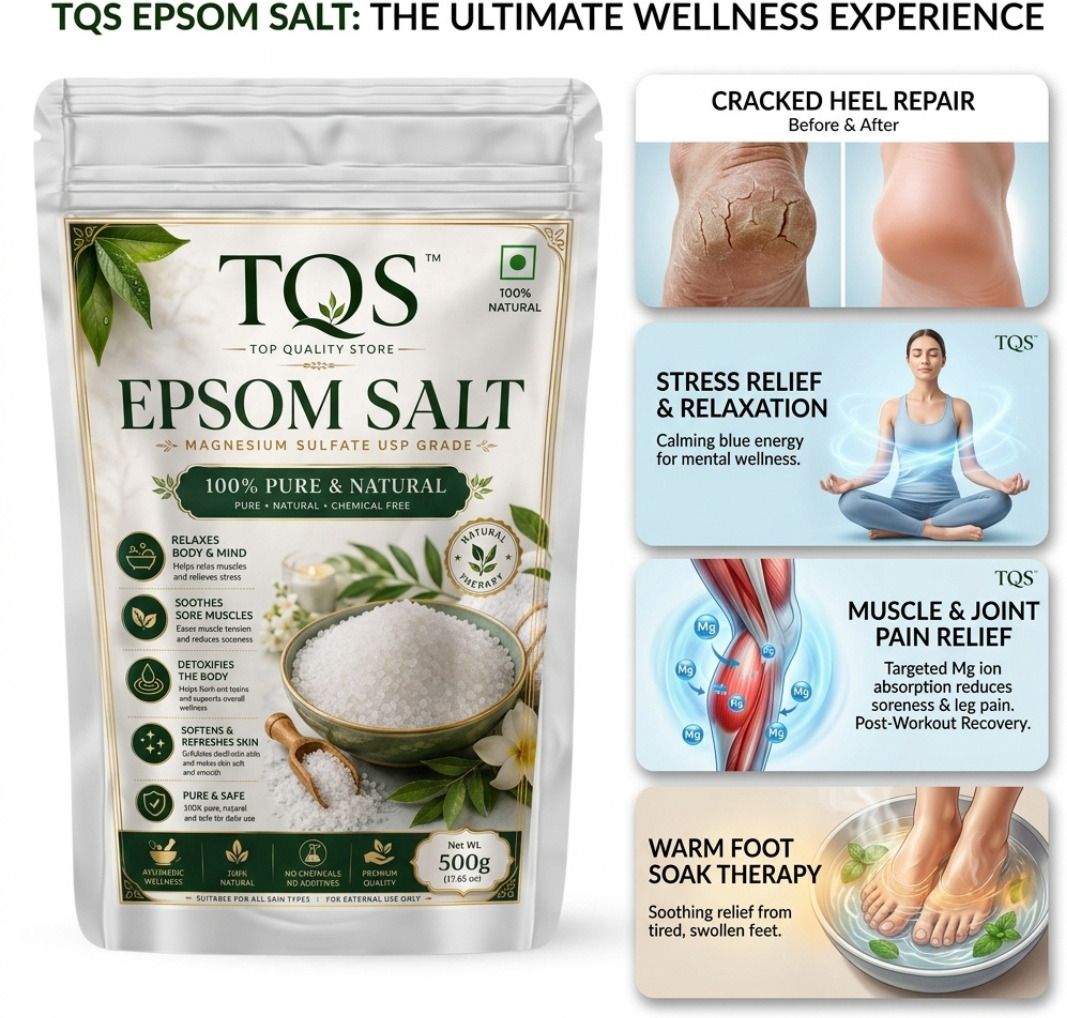 tqs Epsom Salt for Relaxing Bath, Sore Muscles, Foot Soak & Smooth Skin-picture-14