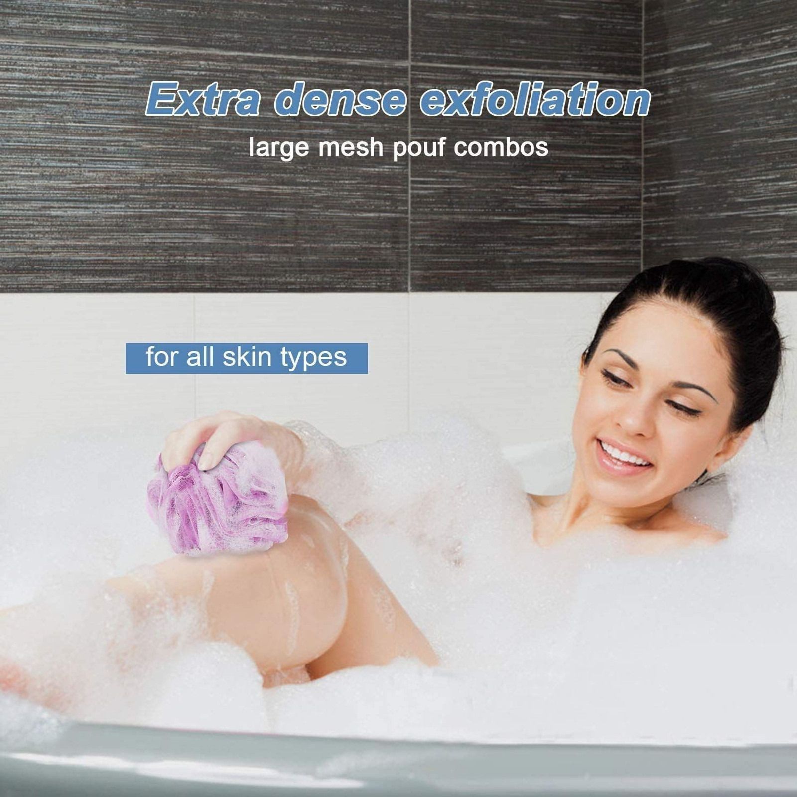 universal accessories Sloies Bath Shower Loofah Sponge,Ultra Soft Round Bath Sponge.-picture-39