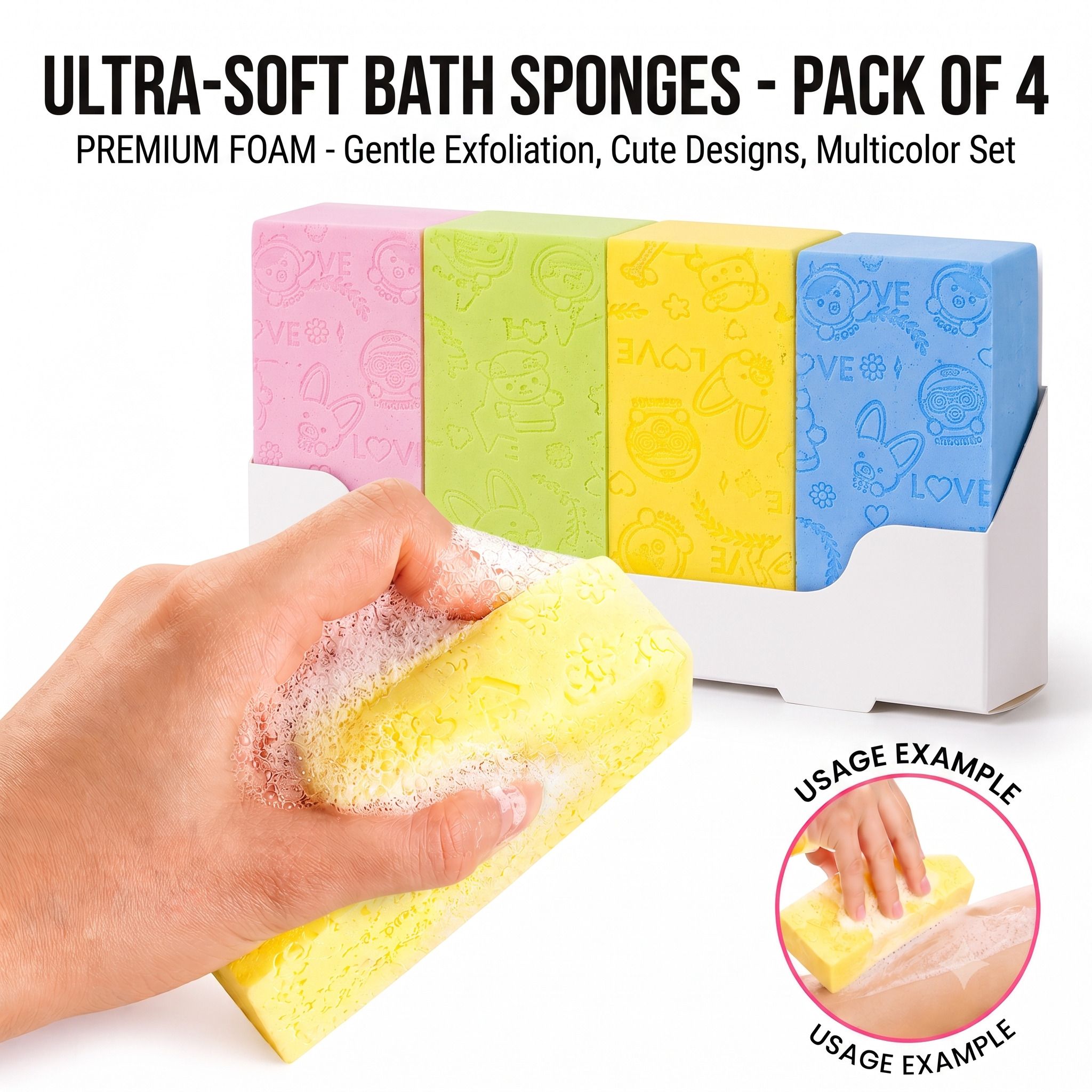 Ultra Soft Bath Scrubber Sponge-image-33