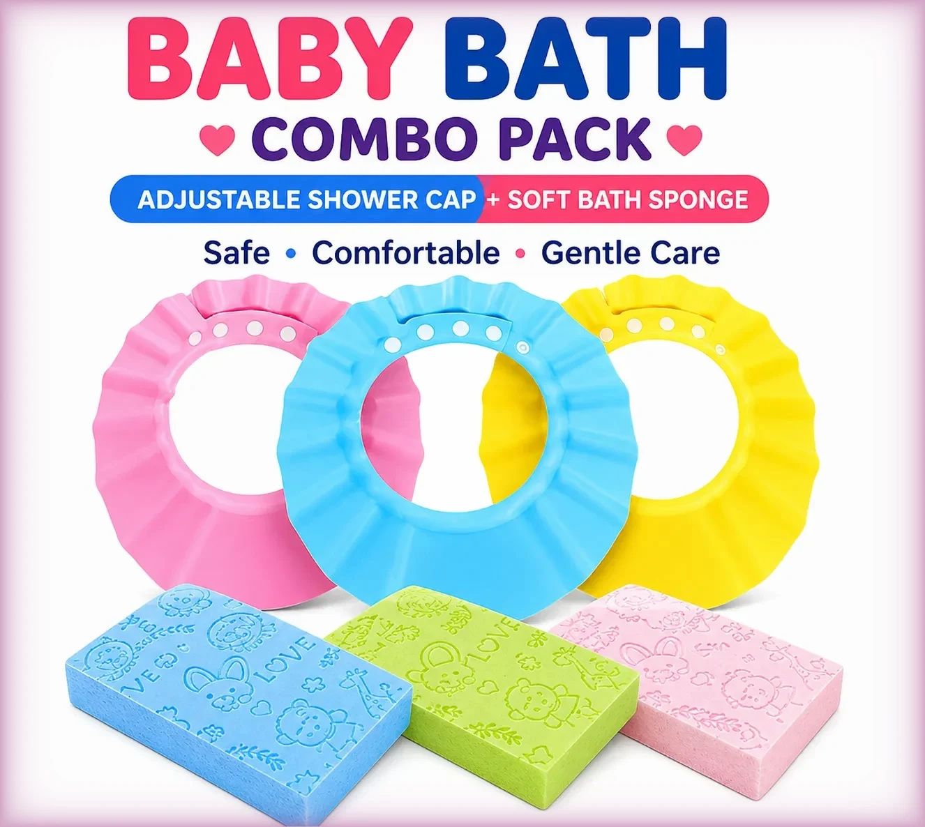niloro soft sponge shower cap kids-picture-7